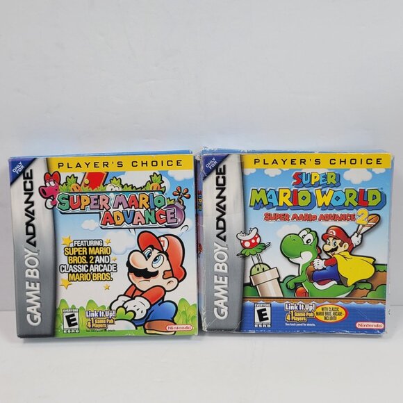 Super Mario Advance & Super Mario World Advance 2 for Game Boy Advance Set of 2 - Picture 1 of 6